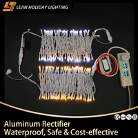 Hochwertige Außen-Weihnachtsbeleuchtung für Gewerbliche Dekoration 10M 100LEDs IP44 CE RoHS Wasserdichte Warmweiße LED-Lichterkette