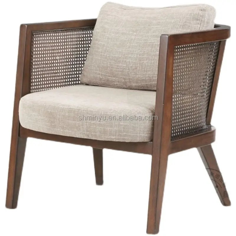 Nordic Massivholz Sessel, Sofas tühle, Unterkunft Rattan Freizeit stühle