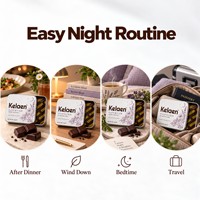 Complément alimentaire au chocolat aux herbes pour le sommeil, bonbons au cacao pour la relaxation nocturne