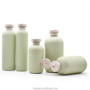 200ml 300ml 500ml nouveau design bouteilles de <span class=keywords><strong>shampoing</strong></span> givré bouteille de lotion verte bouteille de cosmétique - Product Image 4