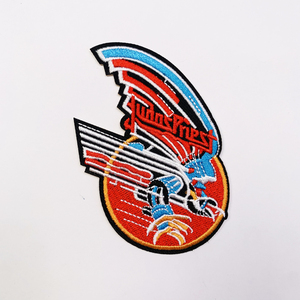 KR tùy chỉnh vá thêu huy hiệu chất lượng cao vuông Nhiệt Con dấu dệt các bản vá lỗi sắt trên thêu vá cho Polo - Product Image 1