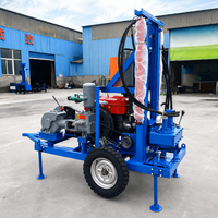 Fabricant chinois de foreuse hydraulique diesel portable pour puits d'eau de 200 m, destinée au marché africain