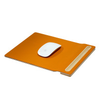 Offre Spéciale personnalisable bois de noyer tapis de souris sans fil en cuir sans fil charge économique ordinateur bureau accessoire en gros