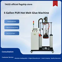 Machine de distribution de colle thermofusible entièrement automatique de grande capacité de 5 gallons Équipement de pointage de moteur 220V avec garantie d'un an