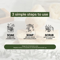 Ensemble d'éponges en loofah naturelles OEM, 100% végétales, sans colorants, biodégradables, exfoliant pour le bain, pour une peau éclatante, fabriquées à la main en Chine