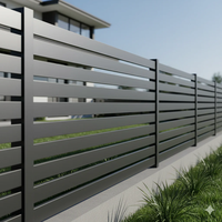 Panneaux de clôture de sécurité en aluminium résidentiels avec technologie résistante aux intempéries, longue durée de vie