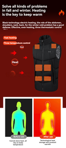 In Stock Smart Heated Vest Usb Rechargeable Battery Men <strong>Work</strong> Thermal <strong>Body</strong> <strong>Warmer</strong> Plus Size 17 Heating Zones Heated Vest - Product Image 3