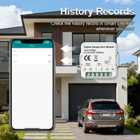 SIXWGH WiFi/Zigbee3.0 Modul Saklar Pintar Pembuka Pintu Garasi Kompatibel dengan Aplikasi Tuya Smart Life, Dapat Dikendalikan Jarak Jauh, Pengaturan Timer