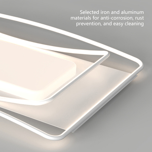 Pop Square Acryl-Lampe mit Metallakzenten für Wohnraumdekoration für Schlafzimmer und Wohnzimmer Moderne Nordische LED-Deckenleuchte - Product Image 4