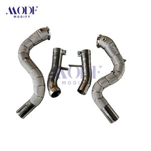 Kit de Downpipe Haute Performance pour Mercedes-Benz GLE63 AMG W167 4.0L Biturbo, Acier Inoxydable 304 Soudé TIG, <span class=keywords><strong>Décat</strong></span> - Product Image 2
