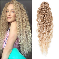 Vivian cheveux vente chaude 22 pouces 98g Ariel boucles jessica curl jerry curly Ariel cheveux au crochet synthétique Ariel Curl Hair Braid