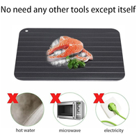 Plateau de décongélation KITCHENCARE en aluminium, plaque de décongélation antiadhésive pour viande et poisson congelés