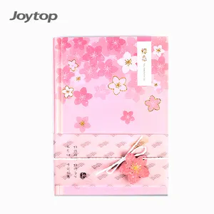 Joytop5818カスタムゴールドフォイルスタンプA5さくら桜ハードカバージャーナルノートブック