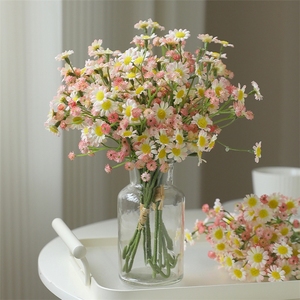 Fleurs artificielles en soie de haute qualité KIKI Natural Style, marguerites, camomilles, petites fleurs décoratives de 27 cm - Product Image 1