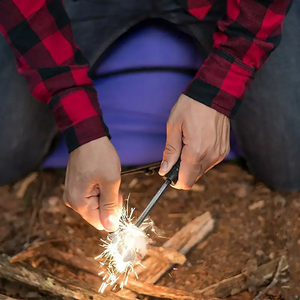 Bán buôn bán Hot multi-công cụ Survival magiê khẩn cấp firelighter Flint cháy Starter với sáng màu xanh lá cây xử lý - Product Image 6