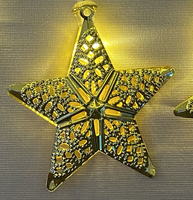 Islamische Metall-Sternenlichterkette für Weihnachten, Neujahr, Ramadan, Hadsch und Eid al-Adha Wanddekoration