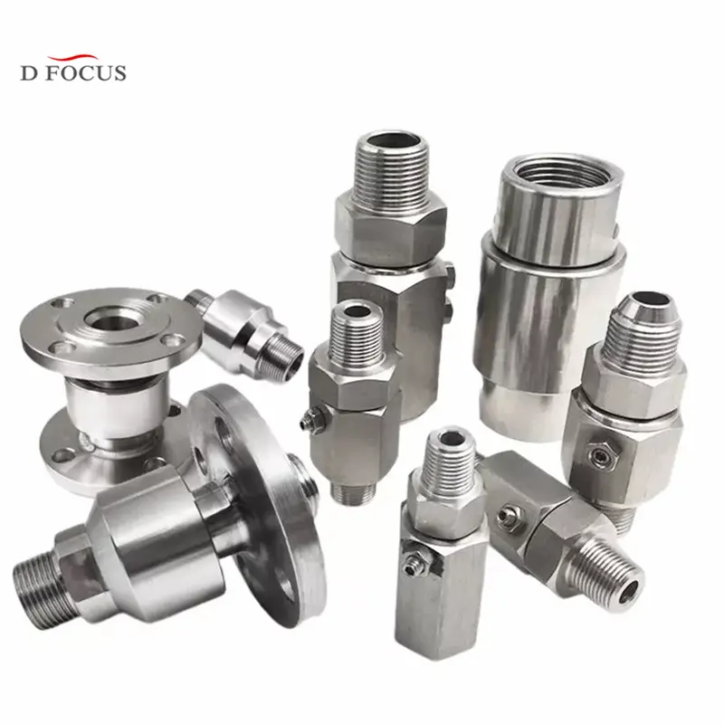 High pressure Swivel Rotary Union stainless steel Hydraulic Swivel Joint universal couplings Flange Rotary Joint
