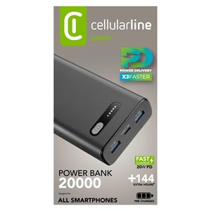 Cargador portátil FAST CHARGER Negro (Batería 20000mAh) Power Delivery PBFAST01PD20000K - Product Image 2