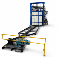 Type direct de chariot à 6 cadres d'usine four vieillissant  petit four industriel de profil en aluminium d'extrusion