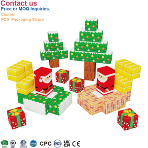 Bán buôn OEM ODM Nhà cung cấp CPC giáng sinh hallowmas Montessori 3D giáo dục đồ chơi trẻ em Xây dựng thiết lập từ khối lập phương khối - Product Image 4
