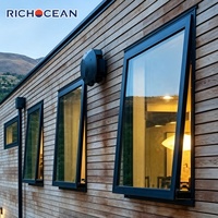 Ventanas de Aluminio Herméticas RICHOCEAN, Ventanas Arquitectónicas con Aislamiento Acústico y Ahorro de Energía, Ventana Abatible hacia Afuera