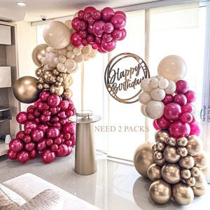 Vente Chaude Arches de Ballons Métalliques Luxe Rose <span class=keywords><strong>Rouge</strong></span> <span class=keywords><strong>Or</strong></span> Blanc pour Décorations de Fête de Mariage <span class=keywords><strong>et</strong></span> Anniversaire Fille - Product Image 4