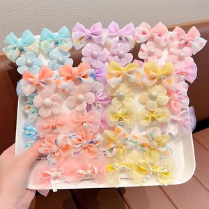 8PCS Girls Hair Clip Set Bow Ties <b>Sweet</b> Ribbon Solid Colors Fashion Cute Kids Gift Hair Accessories - Product Image 3