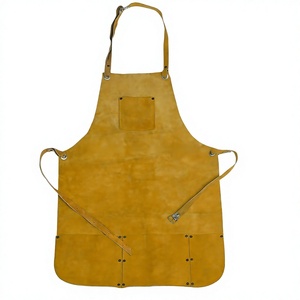 Cowhide Split Leather Welding Apron for Body Protection Leather Industrial Safety Protection Aprons for Body and Safety - Product Image 1