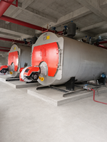 Chaudière à eau chaude horizontale automatique à gaz/fioul de 1,4 MW à économie d'énergie pour usage industriel, hôtels, usines, centrales commerciales