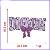 Patch brodé GOGMAMA à sequins grande taille, plusieurs couleurs, pour vêtements, sacs et jeans