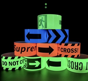 Cinta de Seguridad Autoadhesiva Fluorescente Verde que Brilla en la Oscuridad <span class=keywords><strong>para</strong></span> Marcar Salas de <span class=keywords><strong>Escape</strong></span>, Manualidades, Paredes, Escaleras, Halloween - Product Image 3