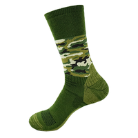 Chaussettes de sport tactiques camouflage à cheville, confort rembourré, talon et bout renforcés, maille respirante, durables, antibactériennes