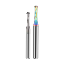 Filetage M1.6-M16 CNC Machine-outil 3 dents carbure fraises en bout coloré en aluminium acier fraise ODM/OEM pour aluminium acier