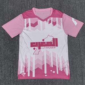 Maillots Marocains YIKE de Haute Qualité 26-27 Nouvelle Édition Fan 100% Polyester Grandes Tailles Nom d'Équipe Personnalisé Vente Directe Usine - Product Image 5