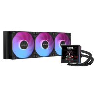 Boîtier d'ordinateur de jeu ICE APEX VISION S 360 BK avec refroidisseur d'eau, roulement à billes ARGB, compatible Intel LGA115X/1200/1700/1851 AM4 AM5, silencieux