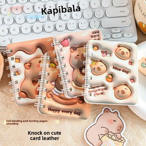 Dessin animé mignon A7 cahier gonflable papeterie en spirale haut de gamme pour les étudiants du primaire couverture en papier haute apparence en gros - Product Image 4