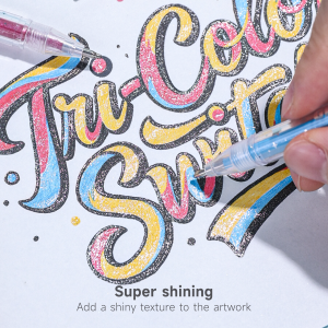 Penna Gel Languo 96 Colori con Inchiostro Glitterato 1.0mm - Product Image 5