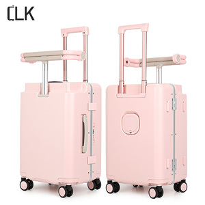 New Small Luxury Durable <strong>Toddler</strong> <strong>Suitcase</strong> with Seat Unisex Organizer Sets Material Luggage Trunk PC Babycare Luggage - Product Image 1