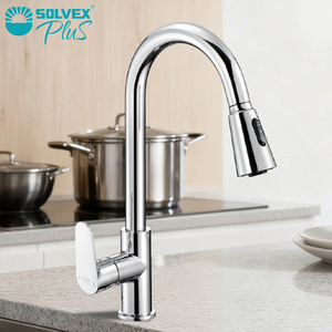 <span class=keywords><strong>Robinet</strong></span> de cuisine contemporain en laiton SOLVEX Grifo Cocina, mitigeur chaud/froid avec cartouche céramique et douchette extractible, idéal pour hôtels et centres commerciaux - Product Image 6