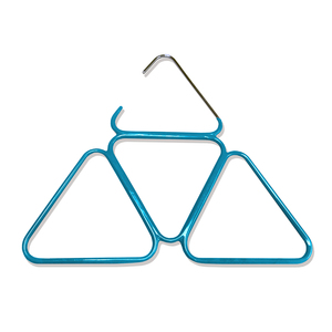 Accesorio Práctico: Percha Metálica para Pañuelos y Hijabs con Marco Triangular Verde Cromado, Ahorra Espacio, para Uso Doméstico - Product Image 2