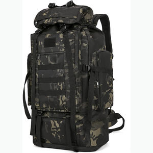 Free sample Personalized Hiking Backpack with Logo Men's Multipurpose <b>Large</b> Travel Canvas <b>Rucksack</b> - Product Image 3