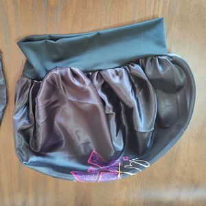 Wholesale Sleeping <b>Bonnets</b> Large Sleep Cap Custom Logo Wide Soft Band Satin <b>Bonnet</b> <b>for</b> Curly <b>Hair</b> - Product Image 3