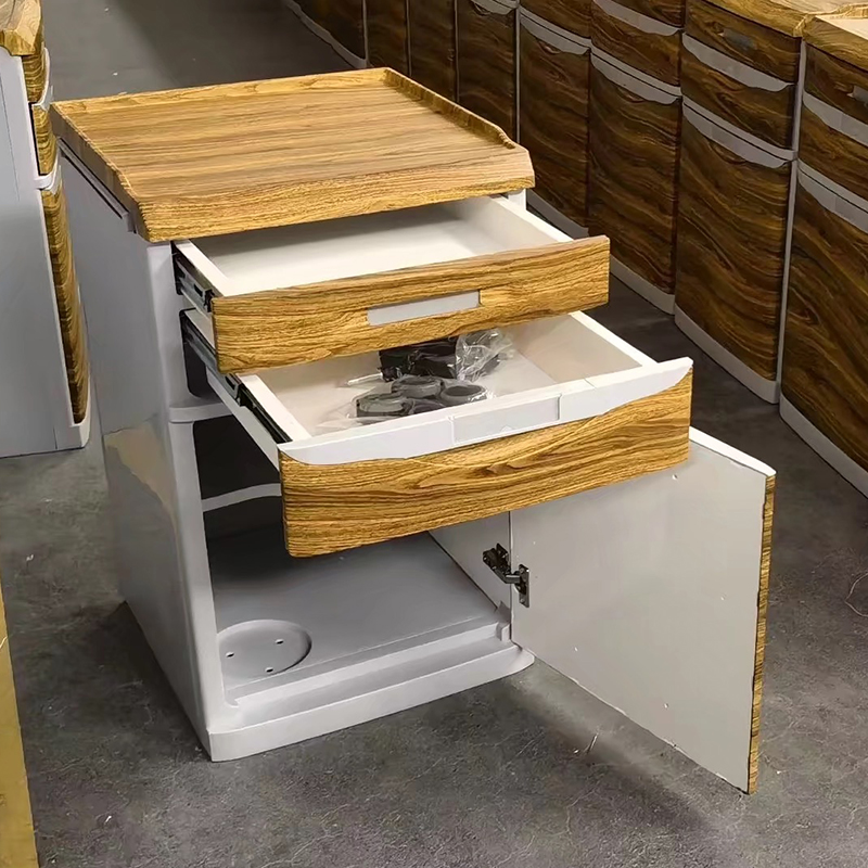 MN-BL005  Hospital beside cabinet Locker with Wood Grain