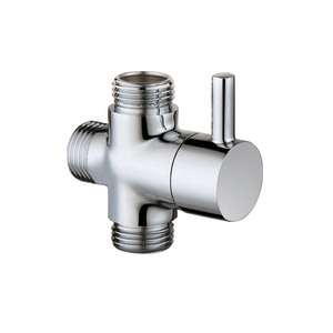 Conector en T <span class=keywords><strong>de</strong></span> latón M1/2*M1/2*M1/2, desviador <span class=keywords><strong>de</strong></span> ducha <span class=keywords><strong>de</strong></span> 3 vías, accesorio <span class=keywords><strong>de</strong></span> baño, válvula adaptadora en T para inodoro/bidé - Product Image 1
