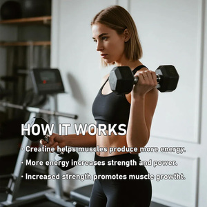 Gomitas de Creatina Monohidrato de la Mejor Calidad, Favorecen el Crecimiento Muscular, Promueven la Elasticidad de la Piel, Suplemento Deportivo Diseñado para Mujeres - Product Image 5