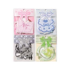Lot de 40 autocollants en papier kraft blanc, série Bow Paradise, autocollants vintage pour journalisation - Product Image 5