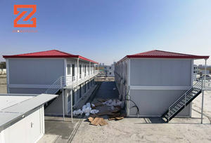 Módulos de contenedores de oficina de hotel prefabricados de China 20 pies 40 pies Paquete plano de acero Diseño de Casa desmontable de varios pisos para apartamentos - Product Image 3