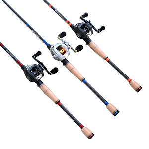 Canne à pêche en carbone personnalisée avec anneaux Fuji, poignée en liège, action rapide et rigide pour la pêche en eau douce et salée - Product Image 2