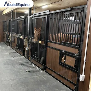 Оборудование для животноводства, модные отдельно стоящие стойла для лошадей с раздвижными дверями