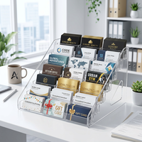 Présentoir à plusieurs niveaux en acrylique poli durable pour maquillage, soins de la peau et bijoux – Production OEM en gros